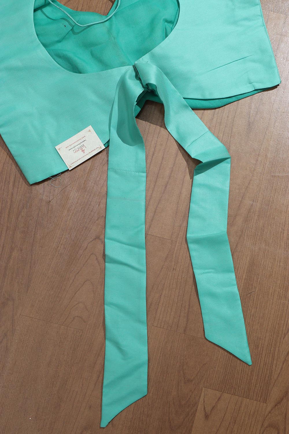 Sea Green Plain Silk Non Padded Blouse - Luxurion World