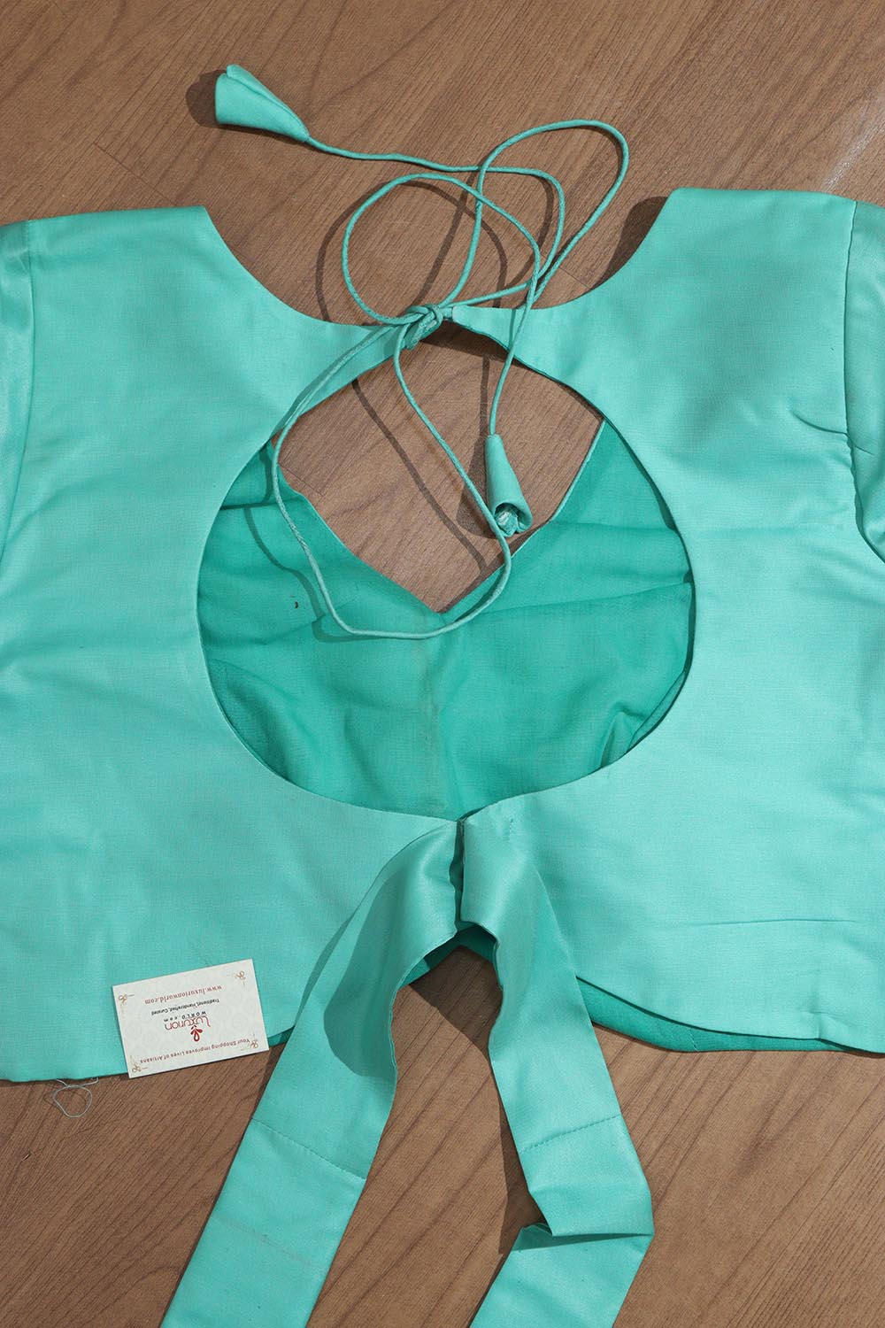 Sea Green Plain Silk Non Padded Blouse - Luxurion World