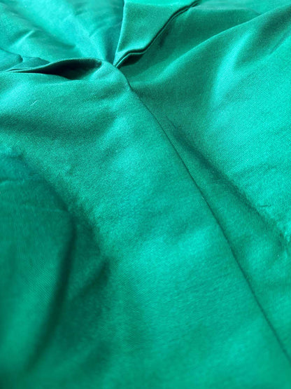Stunning Green Plain Silk Padded Blouse With Paithani Border - Luxurion World