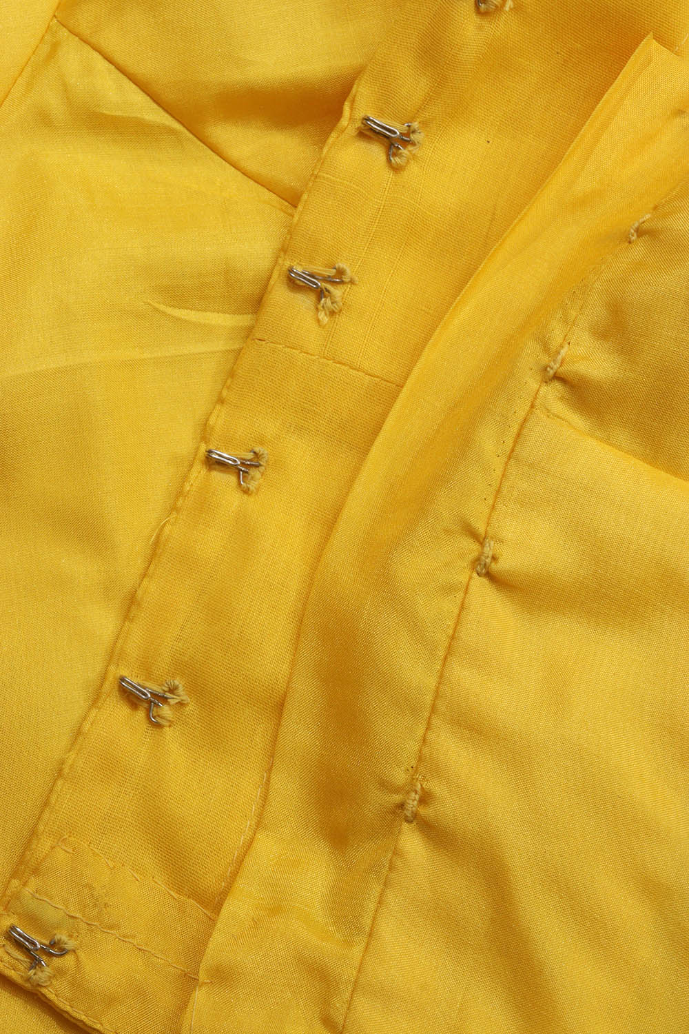 Yellow Hand Painted Pure Silk Stitched Blouse - Luxurion World