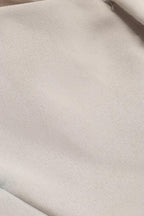 Off White Satin Silk Padded Blouse With Organza Puffed Sleeves - Luxurion World
