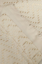 Elegant White Banarasi Pure Cotton Non Padded Blouse - Luxurion World