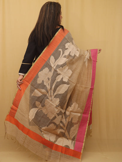 Stylish Pastel Banarasi Cotton Silk Dupatta for Elegant Look