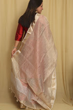 Dyeable Banarasi Handloom Tissue Silk Dupatta - Luxurion World