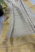 Dyeable Banarasi Georgette Dupatta — Booti Design, Versatile