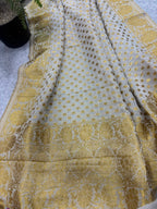 Dyeable Banarasi Georgette Dupatta — Booti Design, Versatile