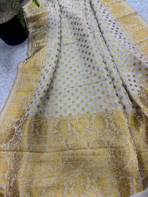 Dyeable Banarasi Booti  Design Georgette Dupatta