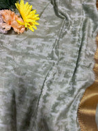 Elegant Pista Green Banarasi Handloom Pure Moonga Silk Dupatta - Luxurion World- Crafted Heirlooms