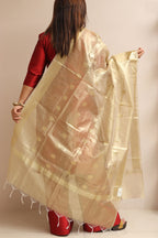 Dyeable Banarasi Tissue Silk Dupatta - Luxurion World