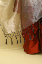 Silver Banarasi Plain Tissue Dupatta - Luxurion World