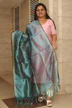 Blue Banarasi Tissue Dupatta - Elegant and Versatile - Luxurion World