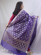 Stunning Blue Banarasi Organza Dupatta - Perfect for Any Occasion - Luxurion World
