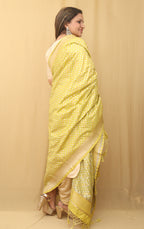 Green Banarasi Silk Dupatta - Luxurion World
