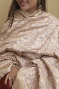 Elegant Pastel Banarasi Silk Shikargah Dupatta: A Timeless Masterpiece - Luxurion World