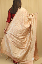 Pastel Banarasi Silk Shikargah Dupatta - Luxurion World