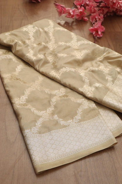 Soft and Elegant Pastel Banarasi Silk Dupatta - Luxurion World