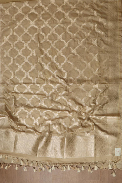 Soft and Elegant Pastel Banarasi Silk Dupatta - Luxurion World