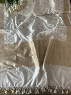 Stunning Dyeable Banarasi Silk Booti Design Dupatta - Luxurion World