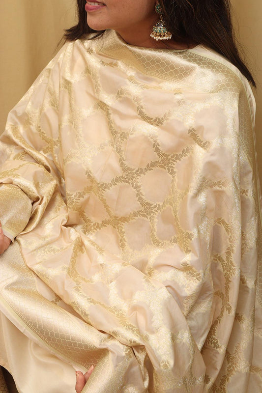 Pastel Banarasi Silk Dupatta