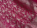Pink Banarasi Silk Shikargah Design Dupatta - Luxurion World