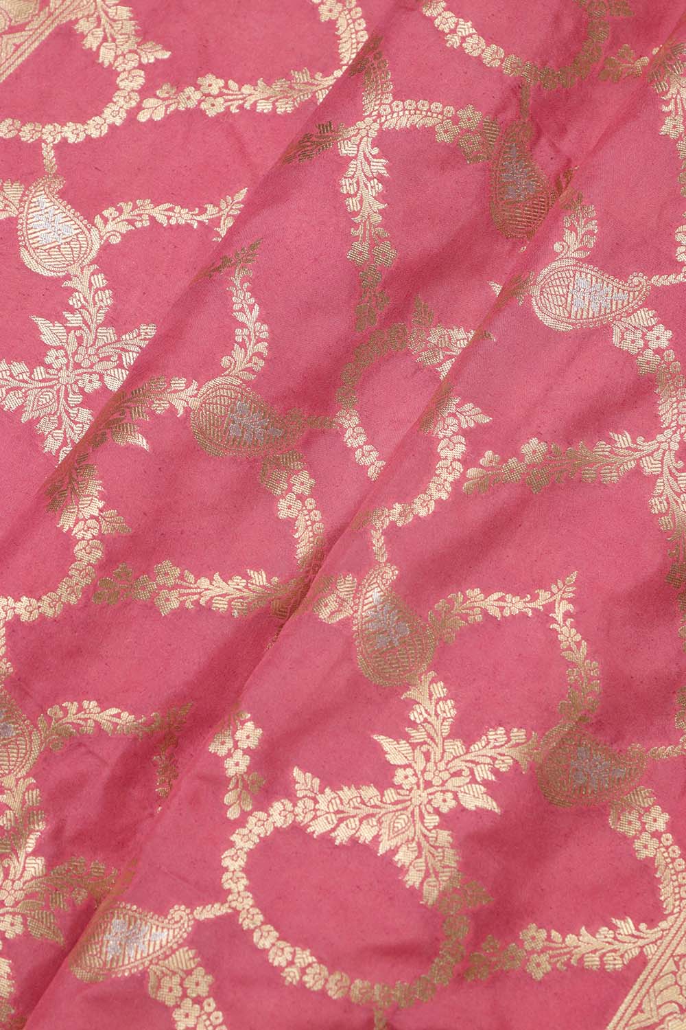Pink Banarasi Silk Sona Roopa Dupatta - Luxurion World