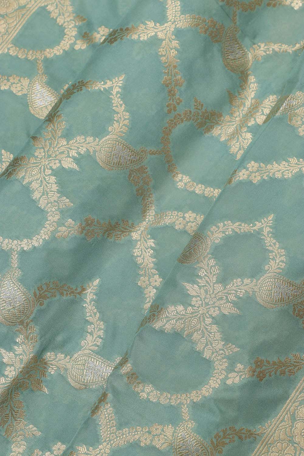 Blue Banarasi Silk Sona Roopa Dupatta - Luxurion World