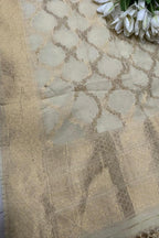 Soft and Elegant Pastel Banarasi Cotton Dupatta - Luxurion World