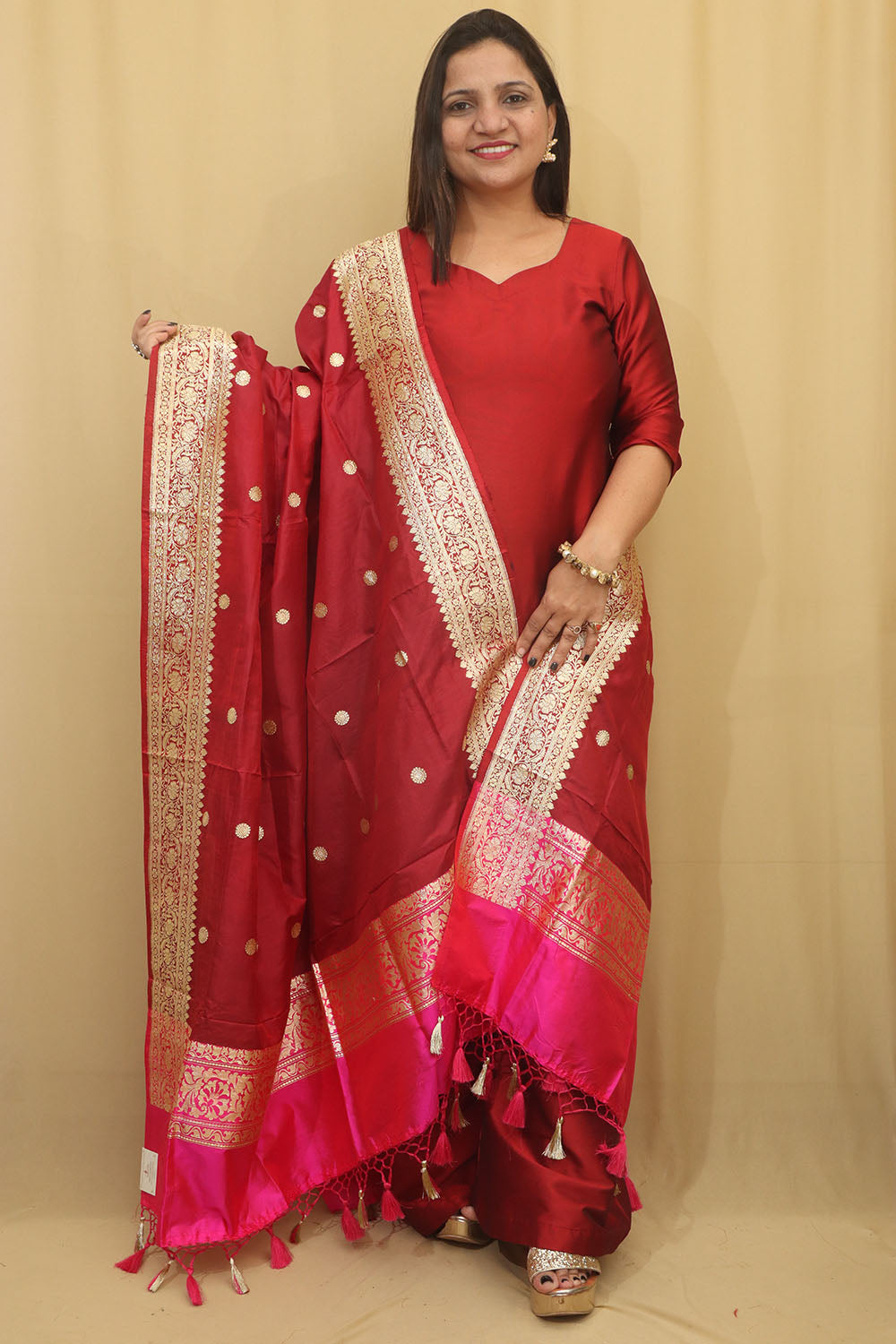 Banarasi Dupatta - White