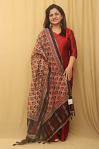 Vibrant Multicolor Block Printed Chanderi Silk Dupatta: A Perfect Accessory for Every Outfit - Luxurion World
