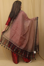 Vibrant Multicolor Block Printed Chanderi Silk Dupatta: A Fusion of Elegance and Tradition - Luxurion World