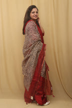 Vibrant Multicolor Block Printed Chanderi Silk Dupatta: A Timeless Fashion Statement - Luxurion World