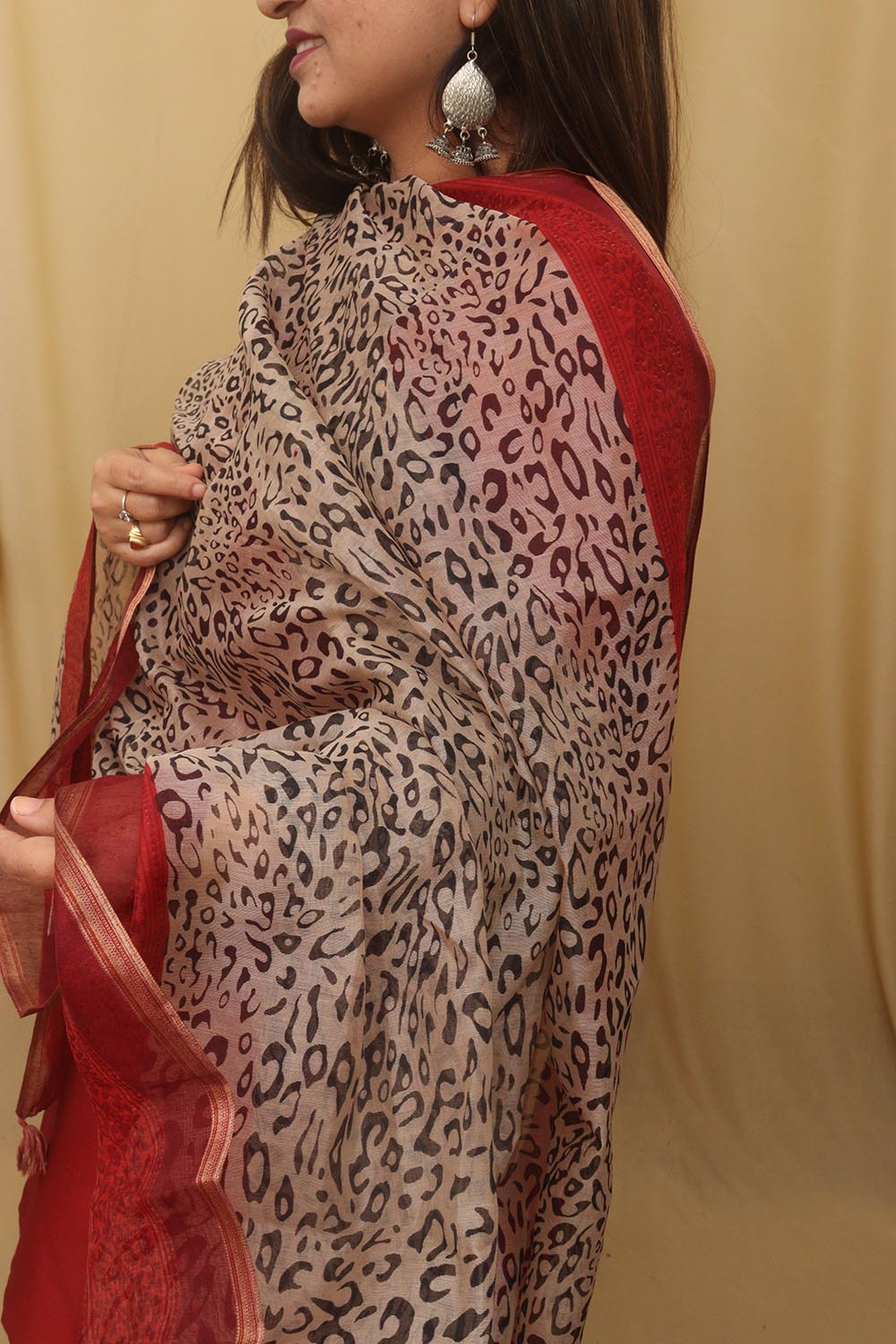 Vibrant Multicolor Block Printed Chanderi Silk Dupatta: A Timeless Fashion Statement - Luxurion World