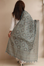 Luxurion World- Crafted Heirlooms - Multicolor Digital Printed Chanderi Dupatta with Handcrafted Tassels â€“ Traditional Wear for Women, Lightweight & Elegant - Luxurion World- Crafted Heirlooms