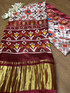 Multicolor Digital Printed Patola Design Modal Silk Dupatta - Luxurion World- Crafted Heirlooms