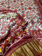 Multicolor Digital Printed Patola Design Modal Silk Dupatta - Luxurion World- Crafted Heirlooms