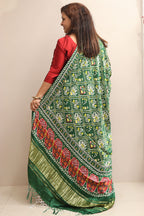 Stunning Green Digital Printed Patola Design Modal Silk Dupatta - Luxurion World- Crafted Heirlooms