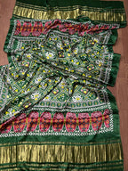 Stunning Green Digital Printed Patola Design Modal Silk Dupatta - Luxurion World- Crafted Heirlooms