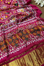 Stunning Pink Digital Printed Patola Design Modal Silk Dupatta - Luxurion World- Crafted Heirlooms