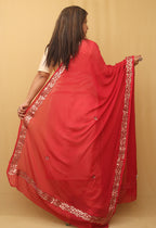 Beautiful Pink Gota Patti Chiffon Dupatta - Luxurion World