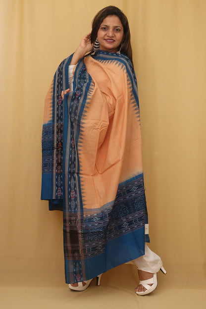 Stylish Pastel Handloom Sambalpuri Ikat Cotton Dupatta - Perfect for Any Occasion!
