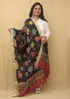 Stylish Multicolor Kalamkari Silk Dupatta for a Vibrant Look - Luxurion World