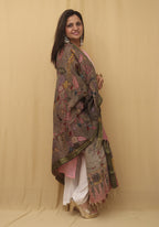 Stylish Multicolor Kalamkari Silk Dupatta for a Chic Look - Luxurion World