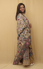 Stylish Multicolor Kalamkari Pure Silk Dupatta for Fashionable Look - Luxurion World