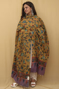 Stunning Yellow Pen Kalamkari Pure Silk Dupatta - Perfect for Any Occasion - Luxurion World