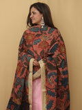 Stunning Red Pen Kalamkari Pure Silk Dupatta - Perfect for Any Occasion! - Luxurion World