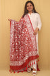 Elegant Embroidered Front Slit Georgette Top, Bottom & Dupatta Set