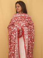 Stunning Red Georgette Dupatta with Elegant Embroidery - Luxurion World