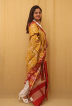 Yellow Patola Silk Dupatta - Luxurion World