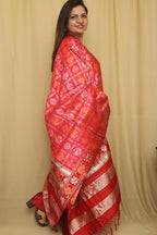 Elegant Pink Patola Silk Dupatta - Luxurion World