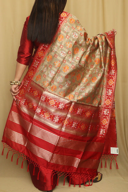 Soft and Stylish Pastel Patola Silk Dupatta - Luxurion World